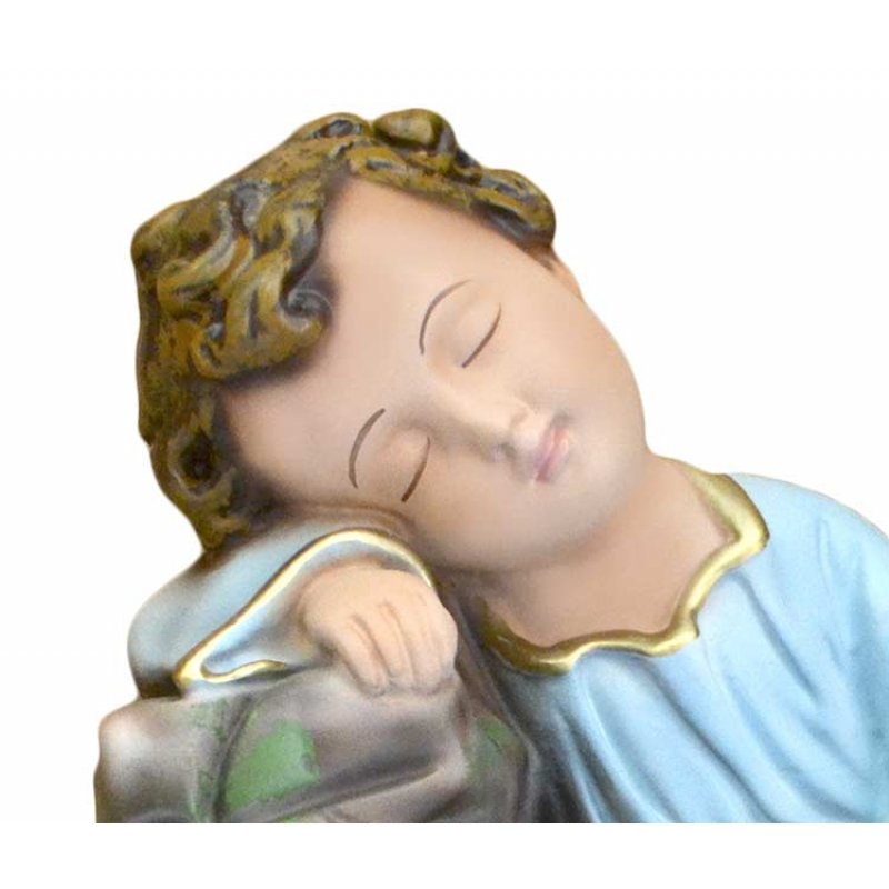 Statua Gesù Bambino Dormiente 30 cm in Resina