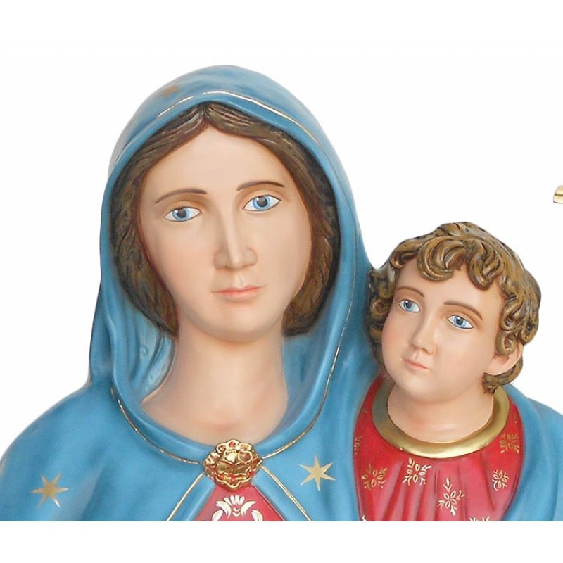 Statua Madonna Maria dell'Arco Busto 80 cm in Vetroresina 80x90 cm