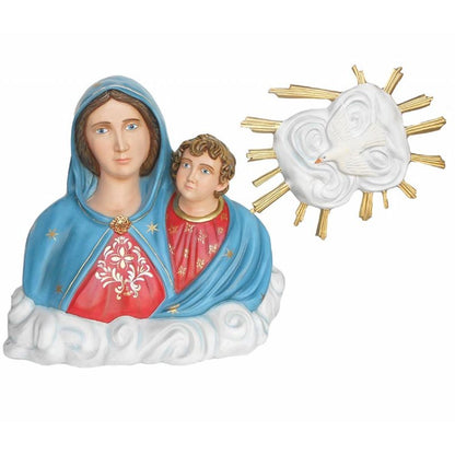 Statua Madonna Maria dell'Arco Busto 80 cm in Vetroresina 80x90 cm