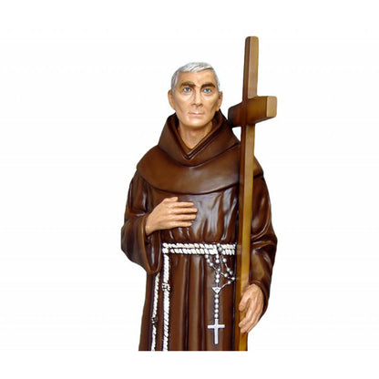 Statua Padre Ludovico da Casoria con Croce 185 cm in Vetroresina