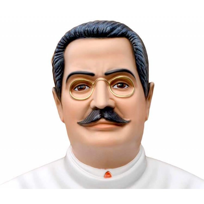 Statua San Giuseppe Moscati Busto 35 cm in Resina