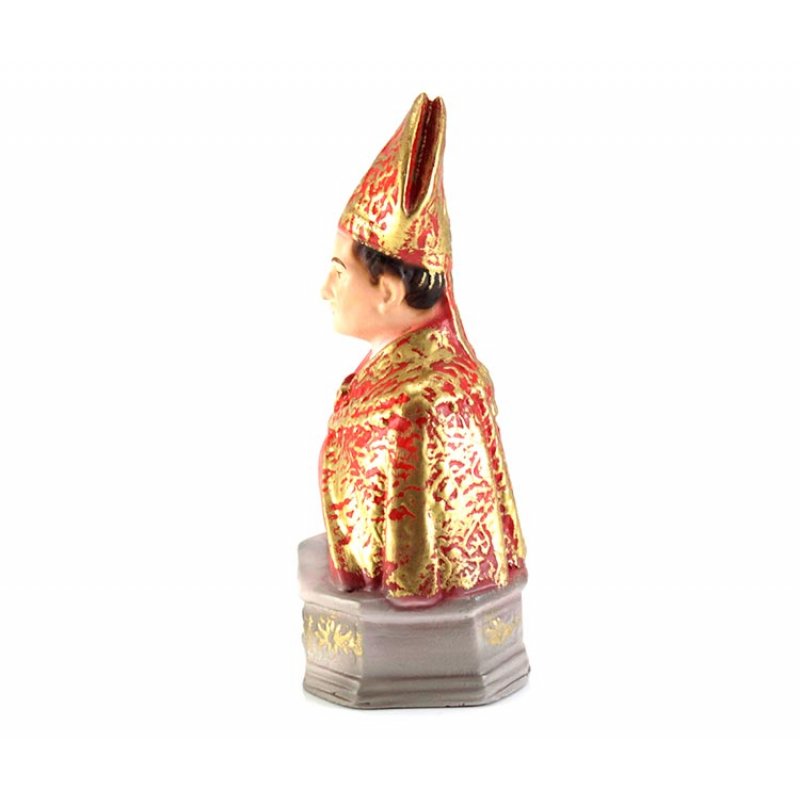 Statua San Gennaro Busto 15 cm in Resina Piena