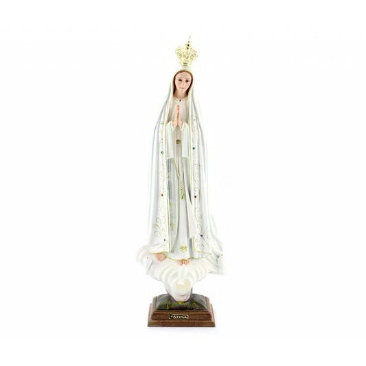 Statua Madonna di Fatima 55 cm in PVC con Occhi di Vetro