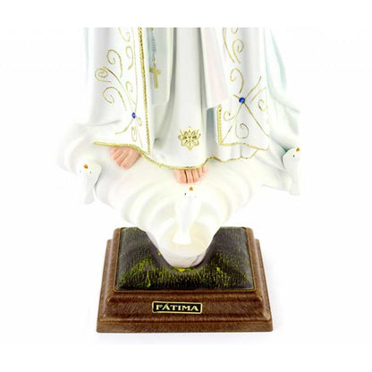 Statua Madonna di Fatima 55 cm in PVC con Occhi di Vetro