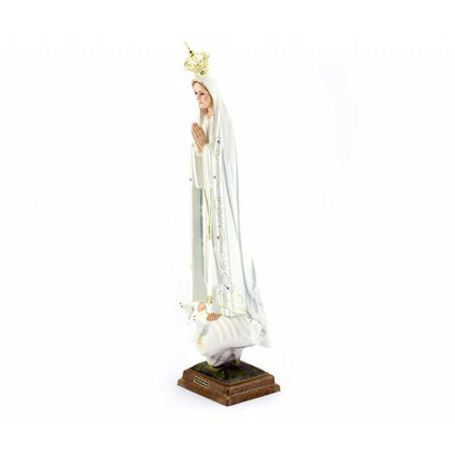 Statua Madonna di Fatima 55 cm in PVC con Occhi di Vetro