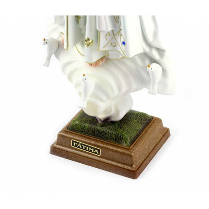 Statua Madonna di Fatima 44 cm in PVC con Occhi di Vetro