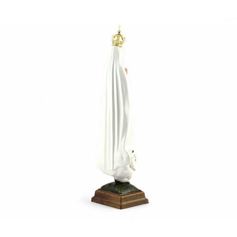Statua Madonna di Fatima 35 cm in PVC con Occhi di Vetro
