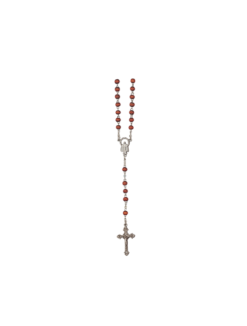 Rosario con Grani in Legno 4 Millimetri