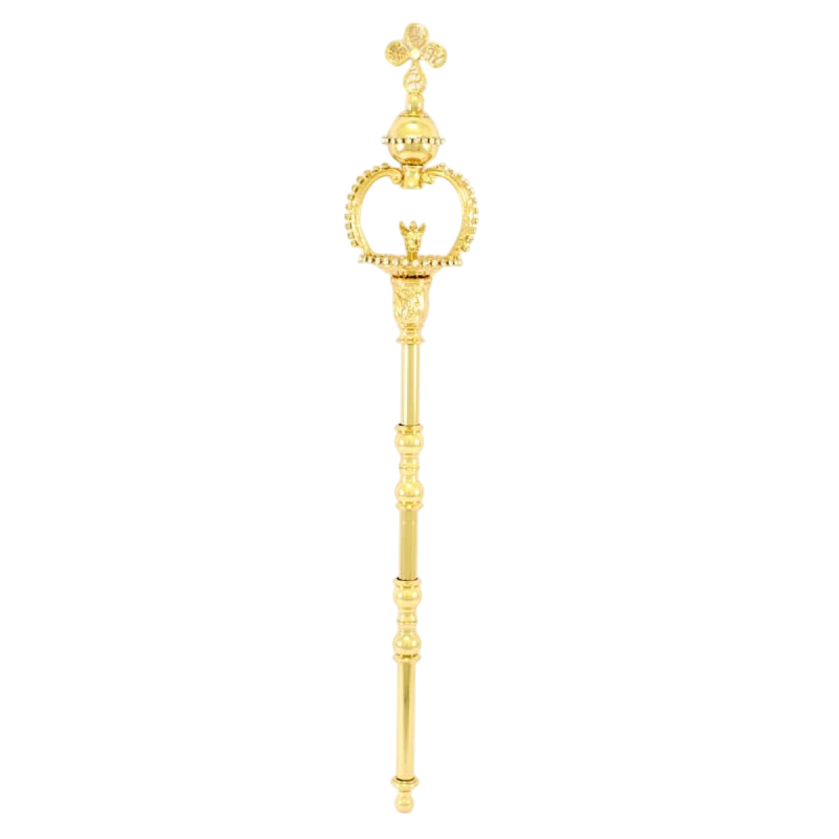 Scettro in Ottone con Strass 50 cm Finitura Dorata