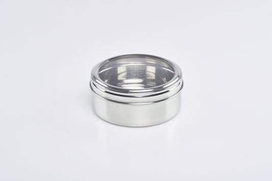 Scatola Porta Ostie Magna in Acciaio Inox Altezza 8 Centimetri