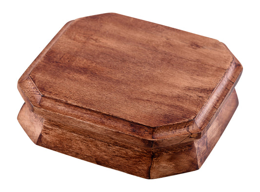 Base in Legno Scuro per Reliquiario 10x10 Centimetri
