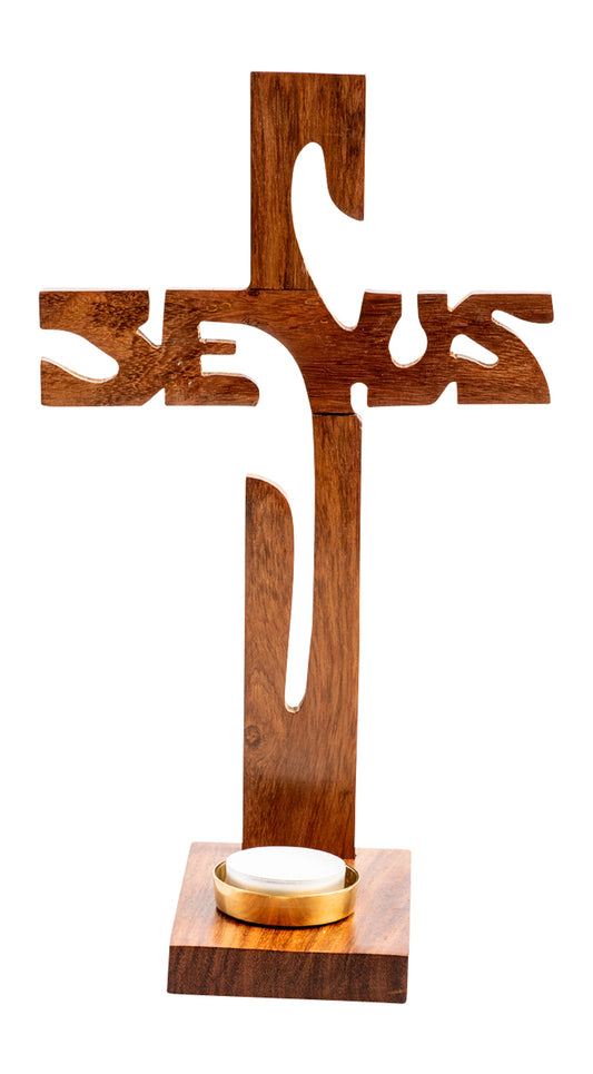 Croce per Altare in Legno Jesus