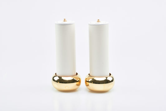 Coppia Portacandele con Finte Candele Per Cera Liquida Altezza 25 Centimetri