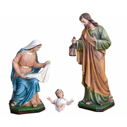 Presepe Natività 3 Pezzi 105 cm in Resina