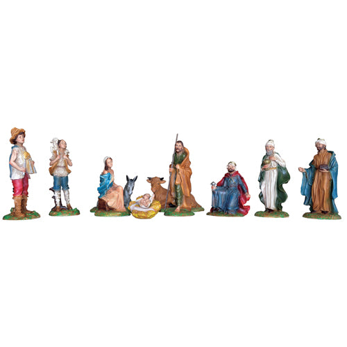 Presepe Natività 12 Pezzi 20 cm in Resina Piena
