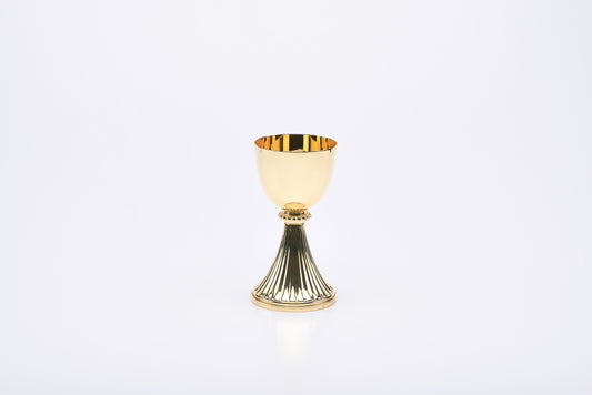 Calice in Ottone Dorato Altezza 15,5 Centimetri