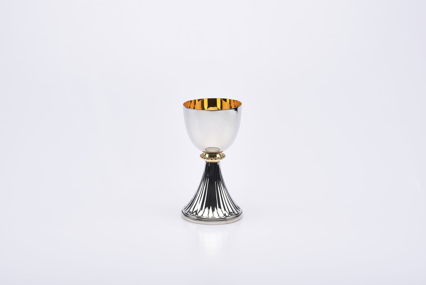 Calice in Ottone Nichelato Altezza 15,5 Centimetri