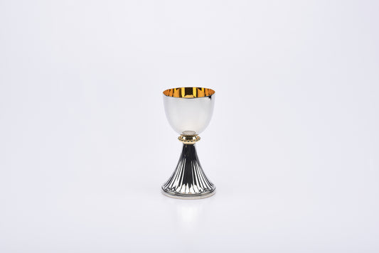 Calice in Ottone Nichelato Altezza 15,5 Centimetri