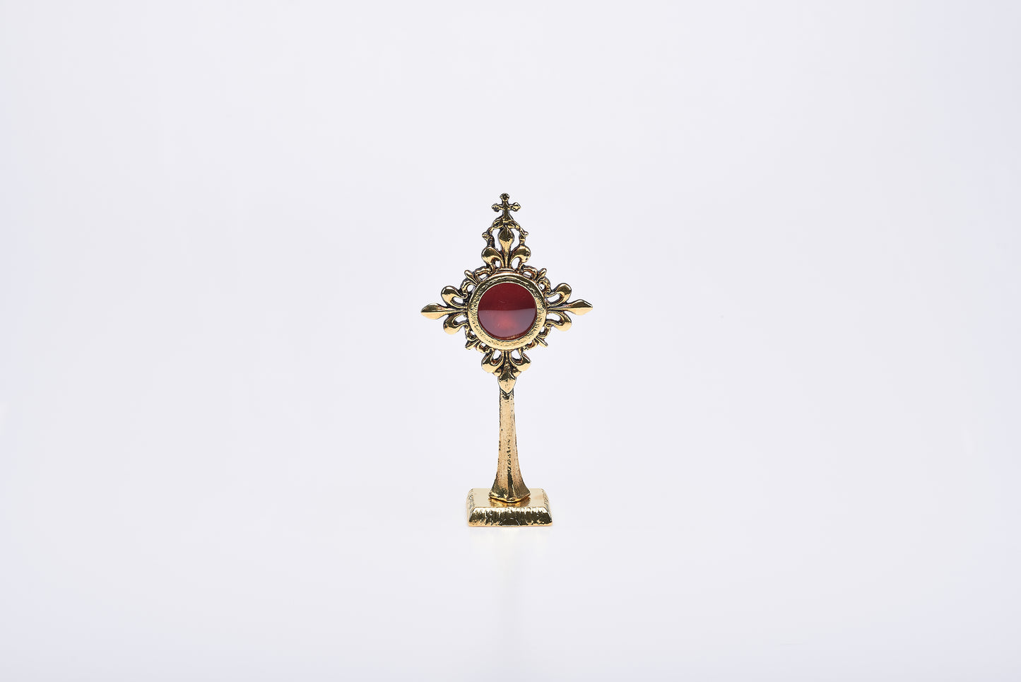Reliquiario in Bronzo Dorato 10 x 19,5 Centimetri