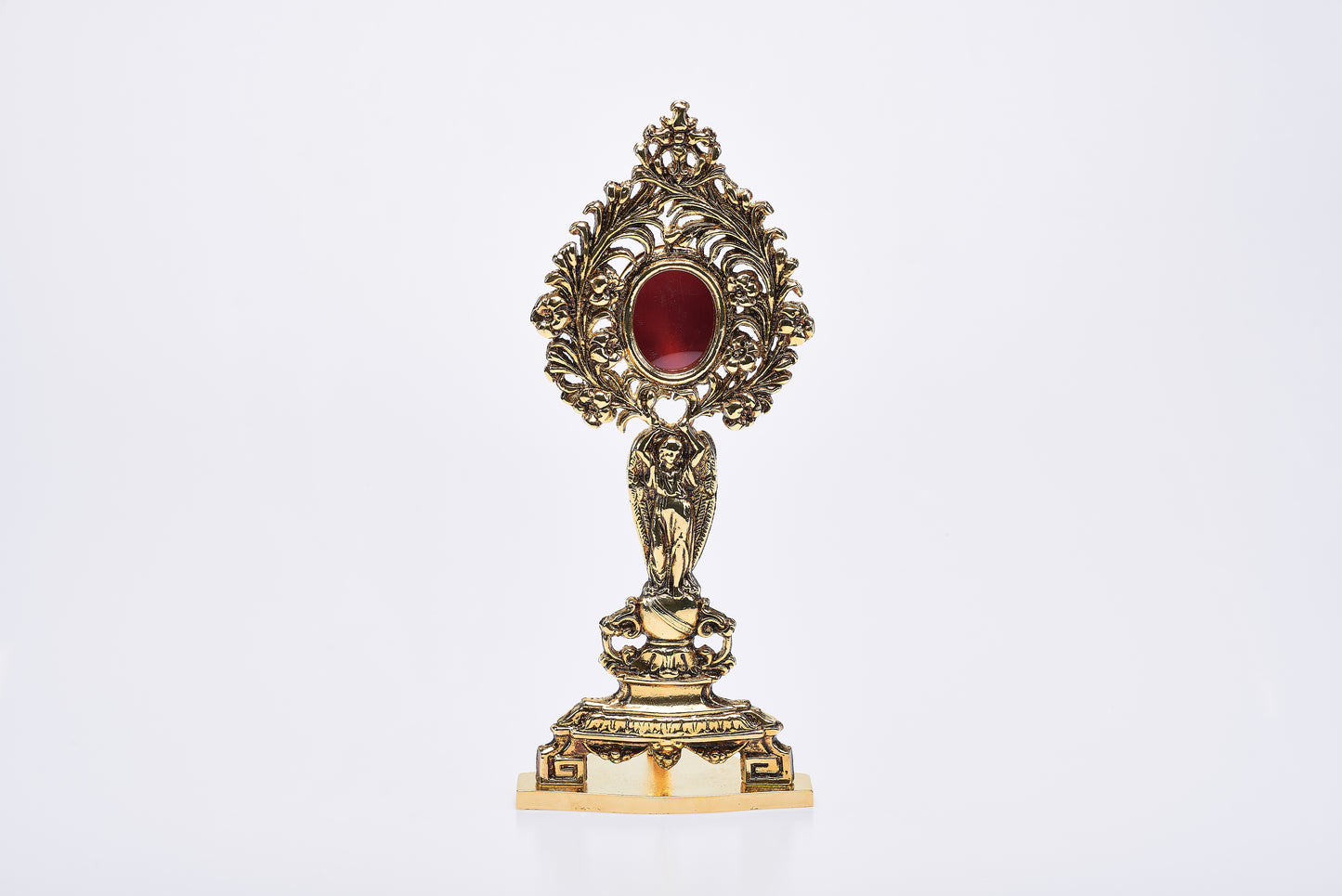 Reliquiario in Bronzo Dorato 13,5 x 32 Centimetri