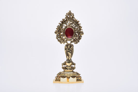 Reliquiario in Bronzo Dorato 13,5 x 32 Centimetri
