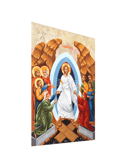 Quadro Tela Gesù Risorto con Effetto Dipinto