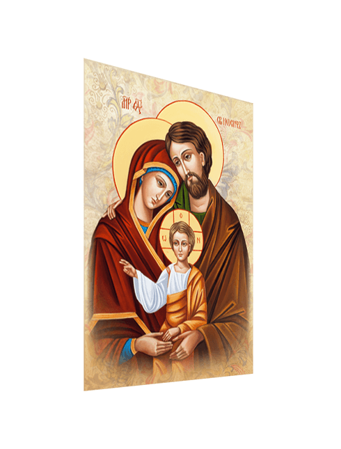 Quadro Tela Sacra Famiglia con Effetto Dipinto