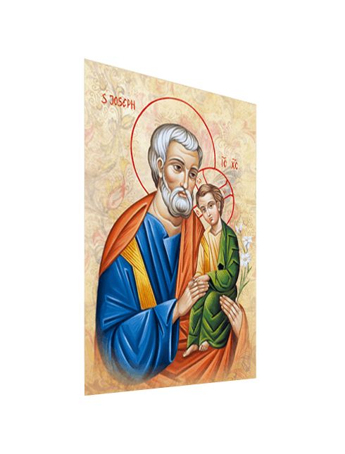 Quadro Tela San Giuseppe con Effetto Dipinto