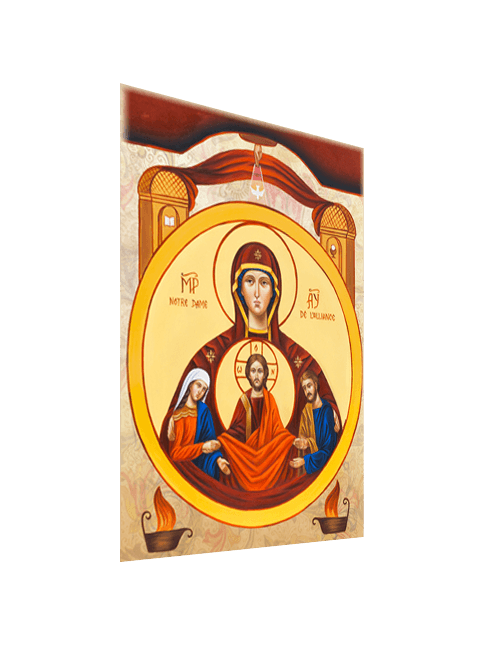 Quadro Tela Sacra Famiglia con Effetto Dipinto