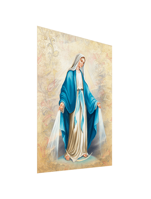 Quadro Tela Madonna Miracolosa con Effetto Dipinto