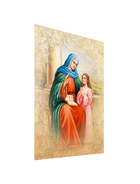 Quadro Tela Sant'Anna con Effetto Dipinto