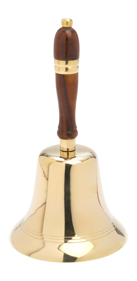 Campana da Altare in Ottone Manico di Legno Altezza 26 cm