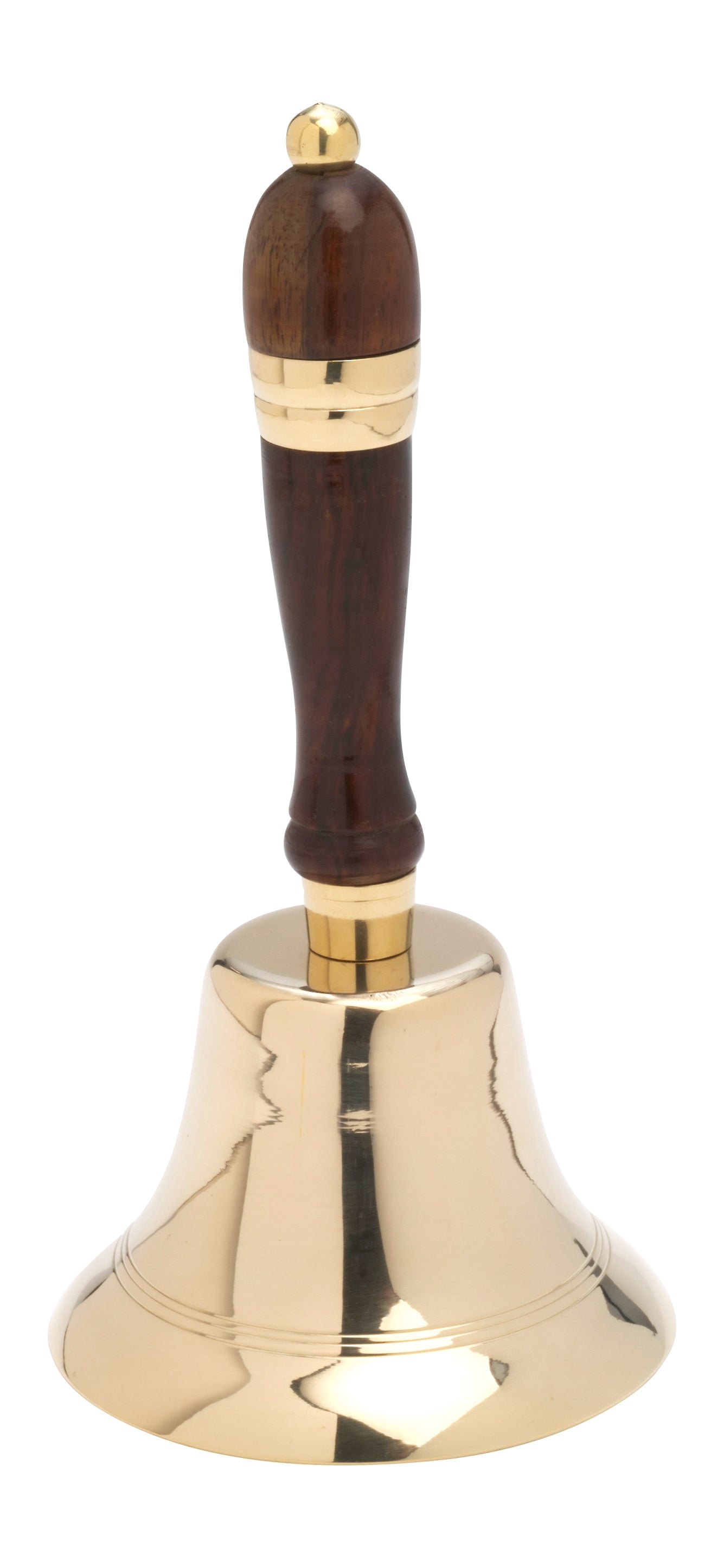 Campana da Altare in Ottone Manico di Legno Altezza 23 cm