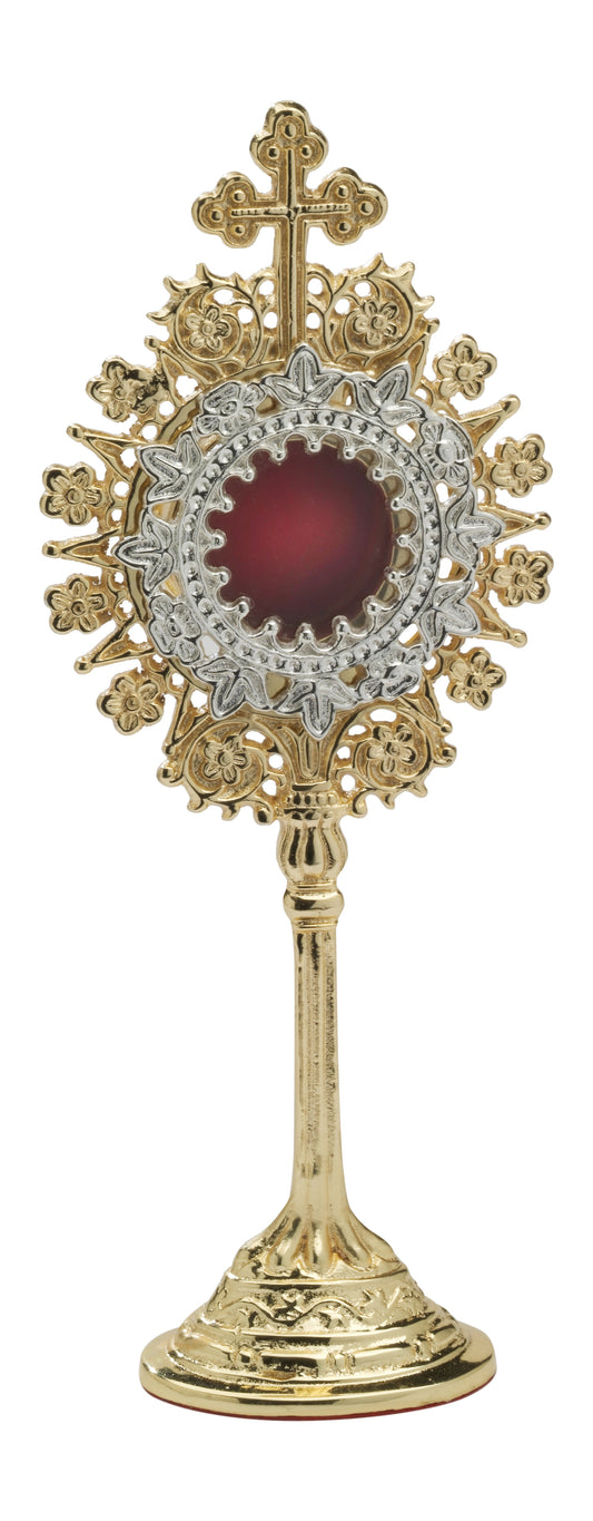 Reliquiario Dorato da Appoggio Altezza 19,5 cm