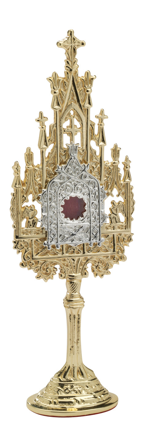 Reliquiario Dorato da Appoggio Altezza 22,5 cm