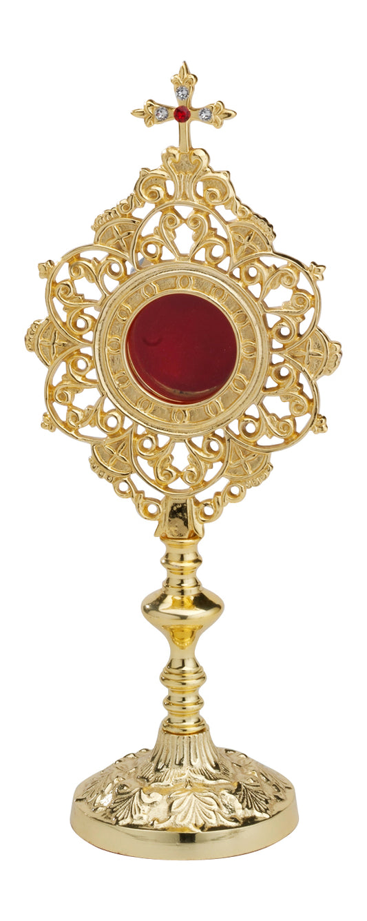 Reliquiario Dorato da Appoggio Altezza 25 cm