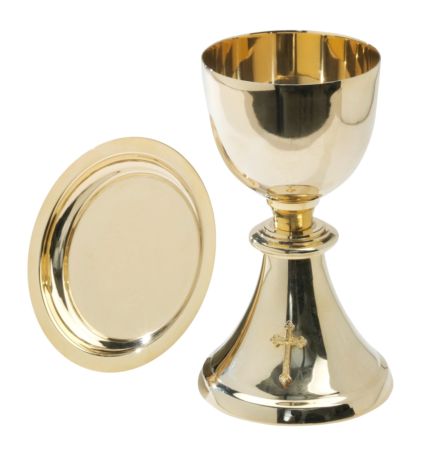 Calice in Ottone Dorato Altezza 20 cm