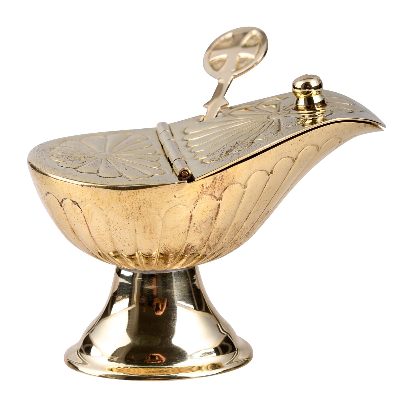 Navetta Classica in Ottone Dorato Altezza 8 cm