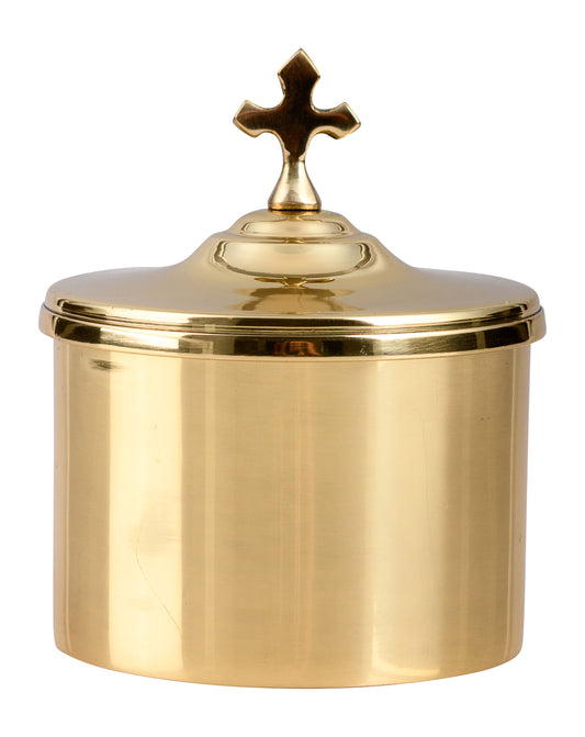 Pisside in Ottone Dorato Altezza 7 cm