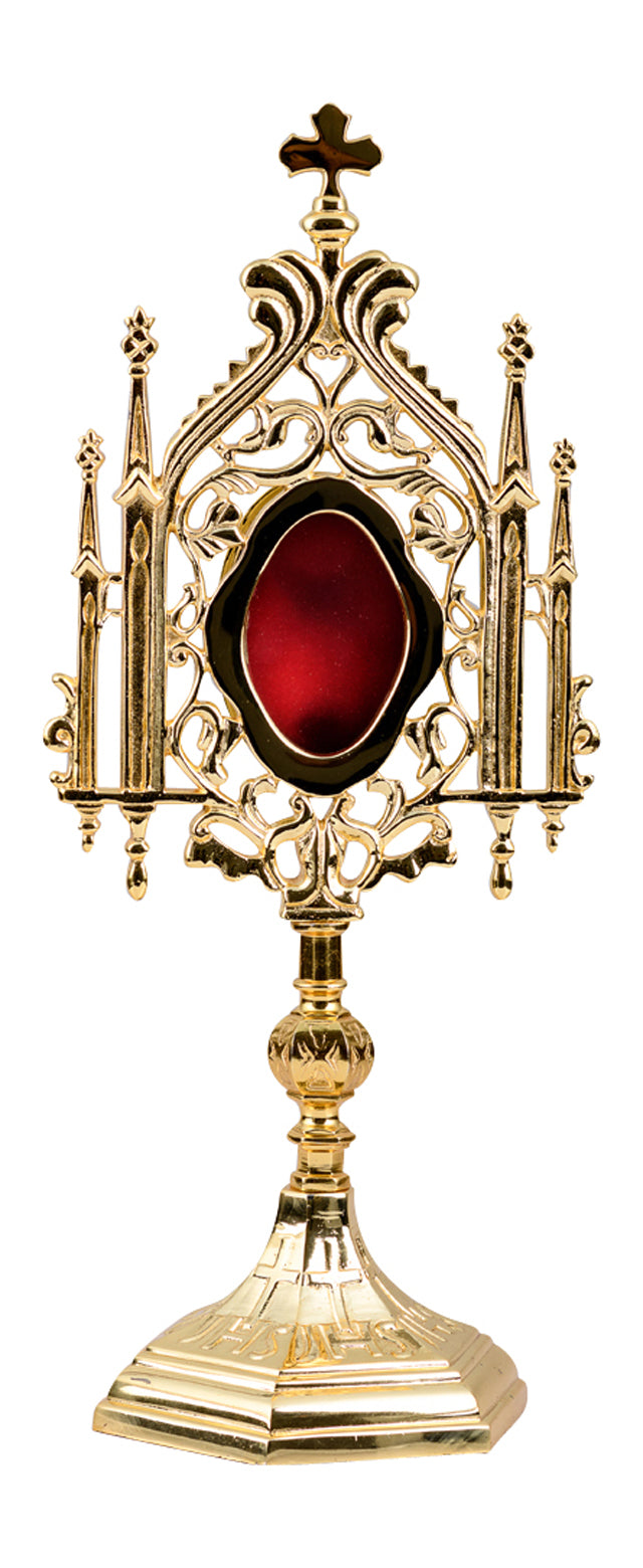 Reliquiario Dorato da Appoggio Altezza 35 cm