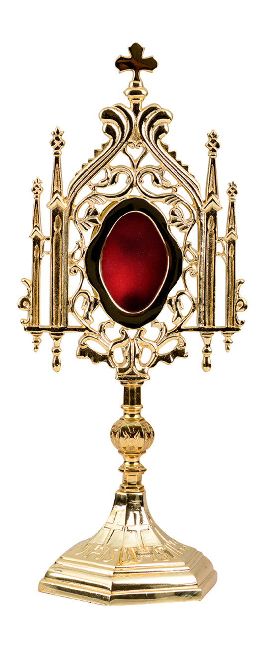 Reliquiario Dorato da Appoggio Altezza 35 cm
