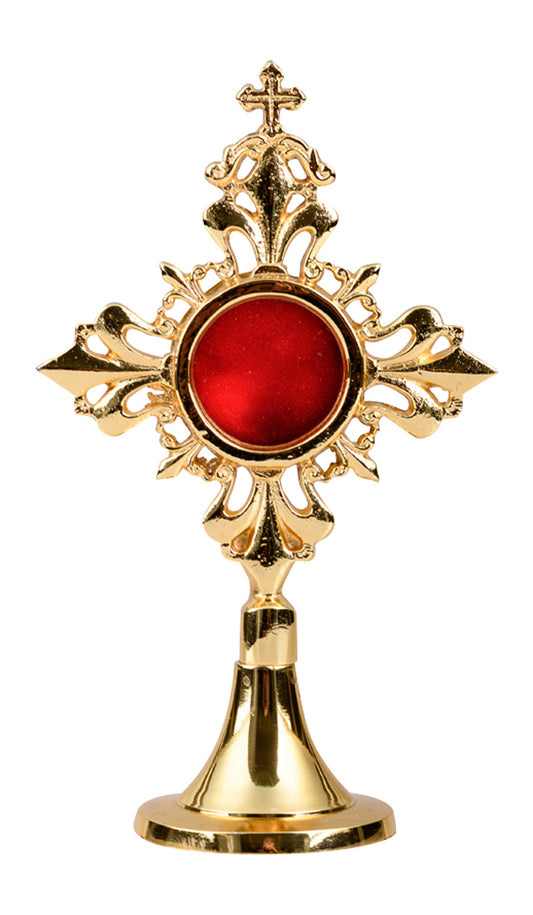 Reliquiario Dorato da Appoggio Altezza 17 cm