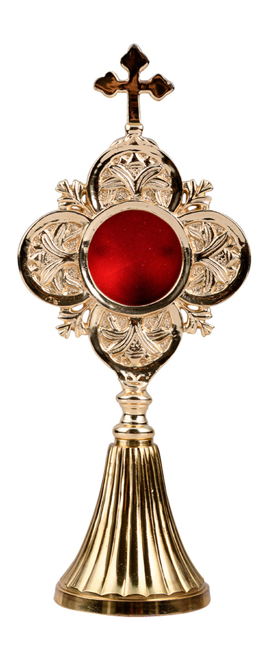 Reliquiario Dorato da Appoggio Altezza 22 cm