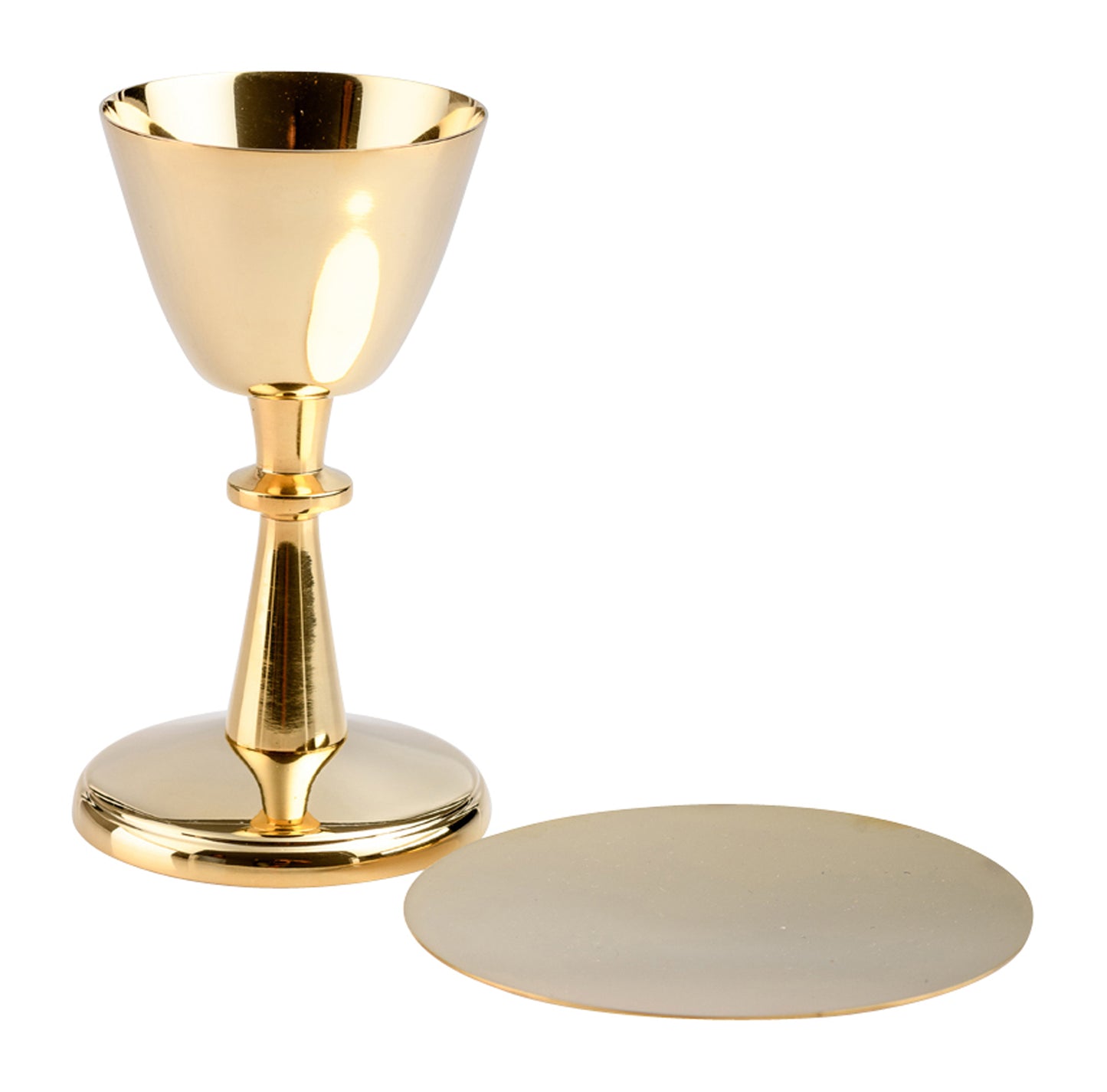 Calice in Ottone Dorato Altezza 13 cm