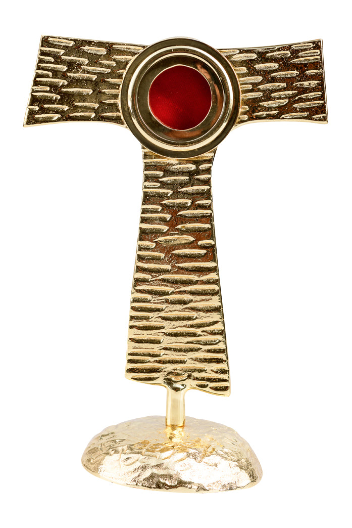 Reliquiario Dorato da Appoggio Altezza 22 cm