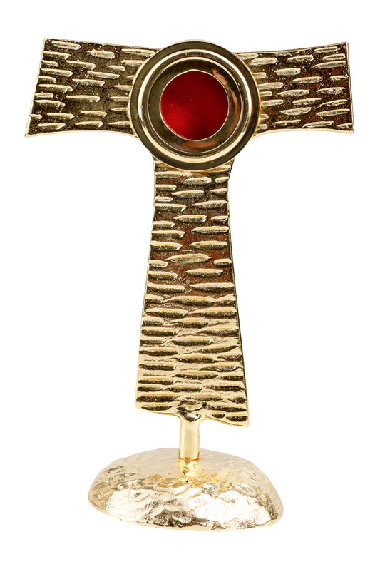 Reliquiario Dorato da Appoggio Altezza 22 cm