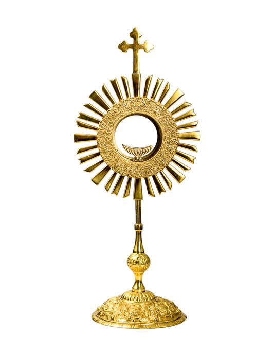 Ostensorio Dorato Croce e Raggi