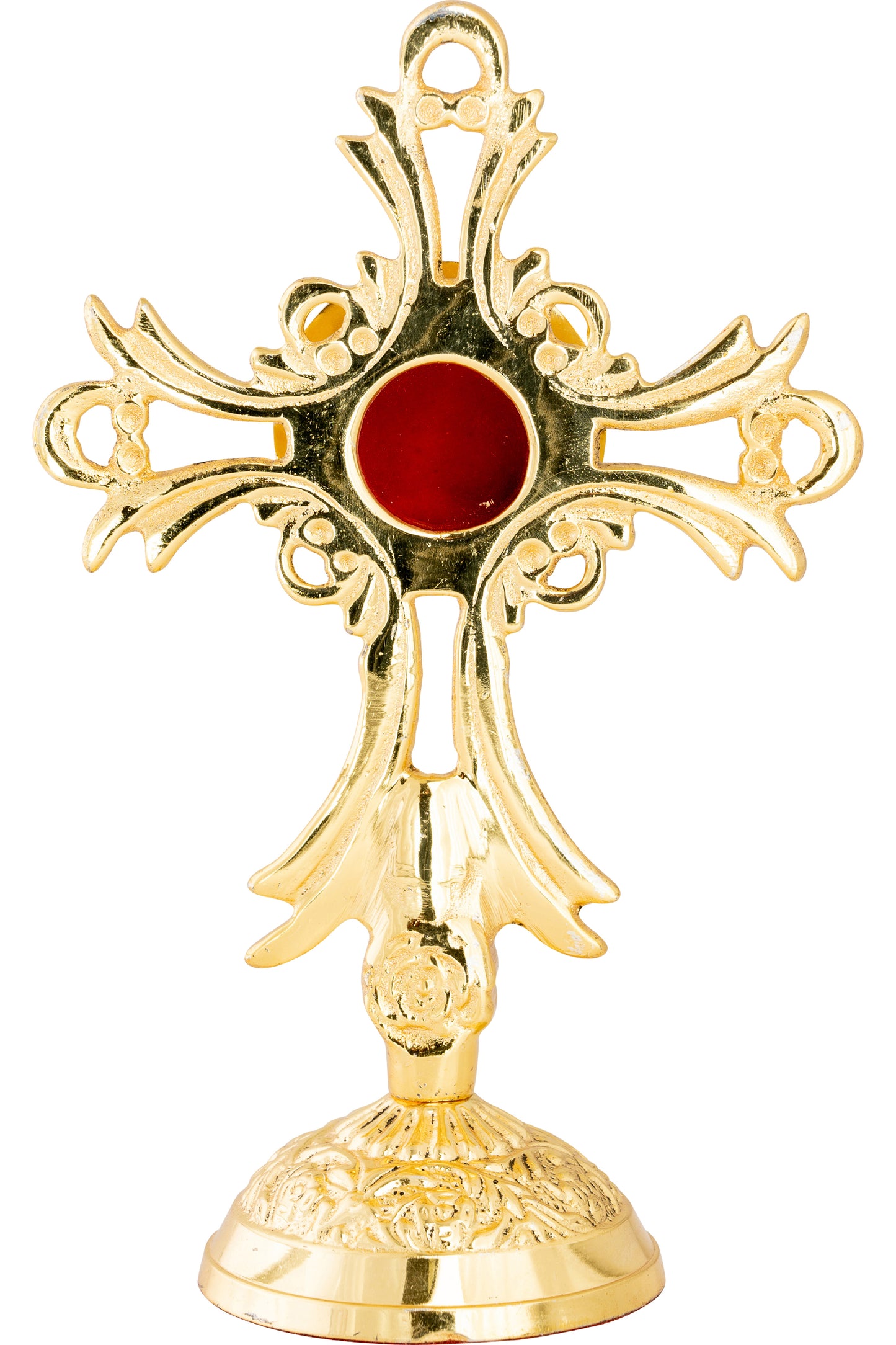 Reliquiario Dorato da Appoggio Altezza 17 cm