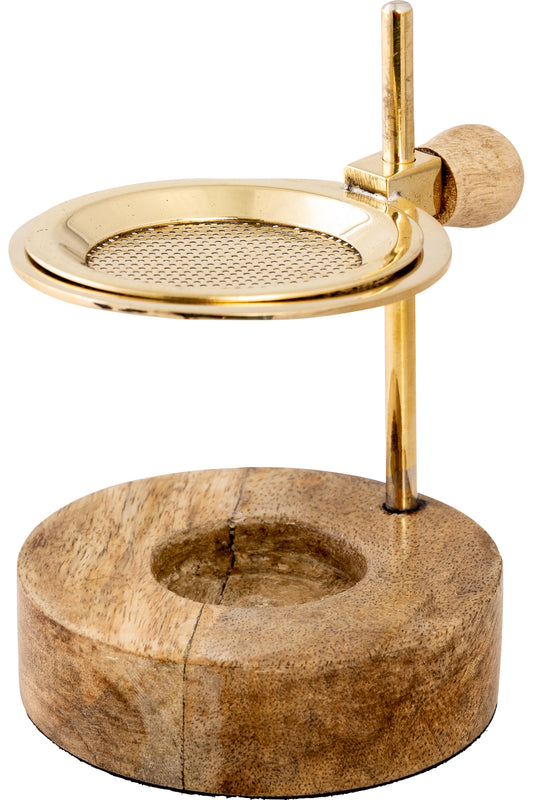 Brucia Incenso Dorato Regolabile Altezza 12,5 cm