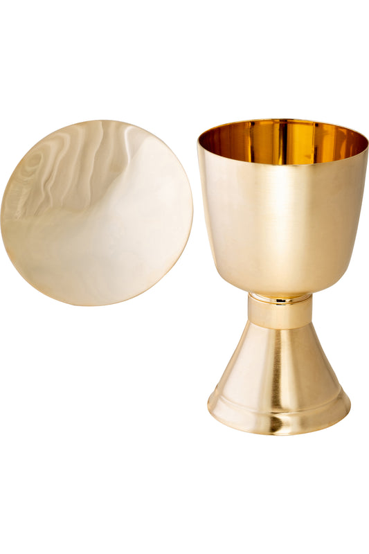 Calice in Ottone Dorato Altezza 17 cm